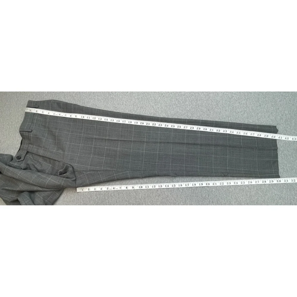 Lauren Ralph Lauren Suit Mens 43R  Windowpane 2-Button Pants 34 x 30  - 2 Pcs